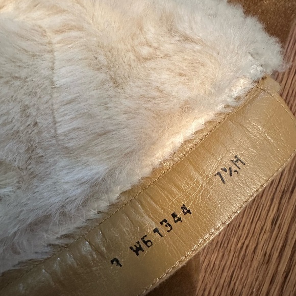 Stuart Weitzman Suede Shearling 3” Heel Rubber Sole Tall Shaft Boots 7.5M Spain - Picture 5 of 9